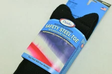 Thorlos Safety Steel Toe Boot Sock Mod Cushion Medium Size 5.5-8.5 MID CALF