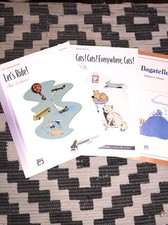 Lot Of 3 Alfred  s Piano Solos Sheet Music booklets