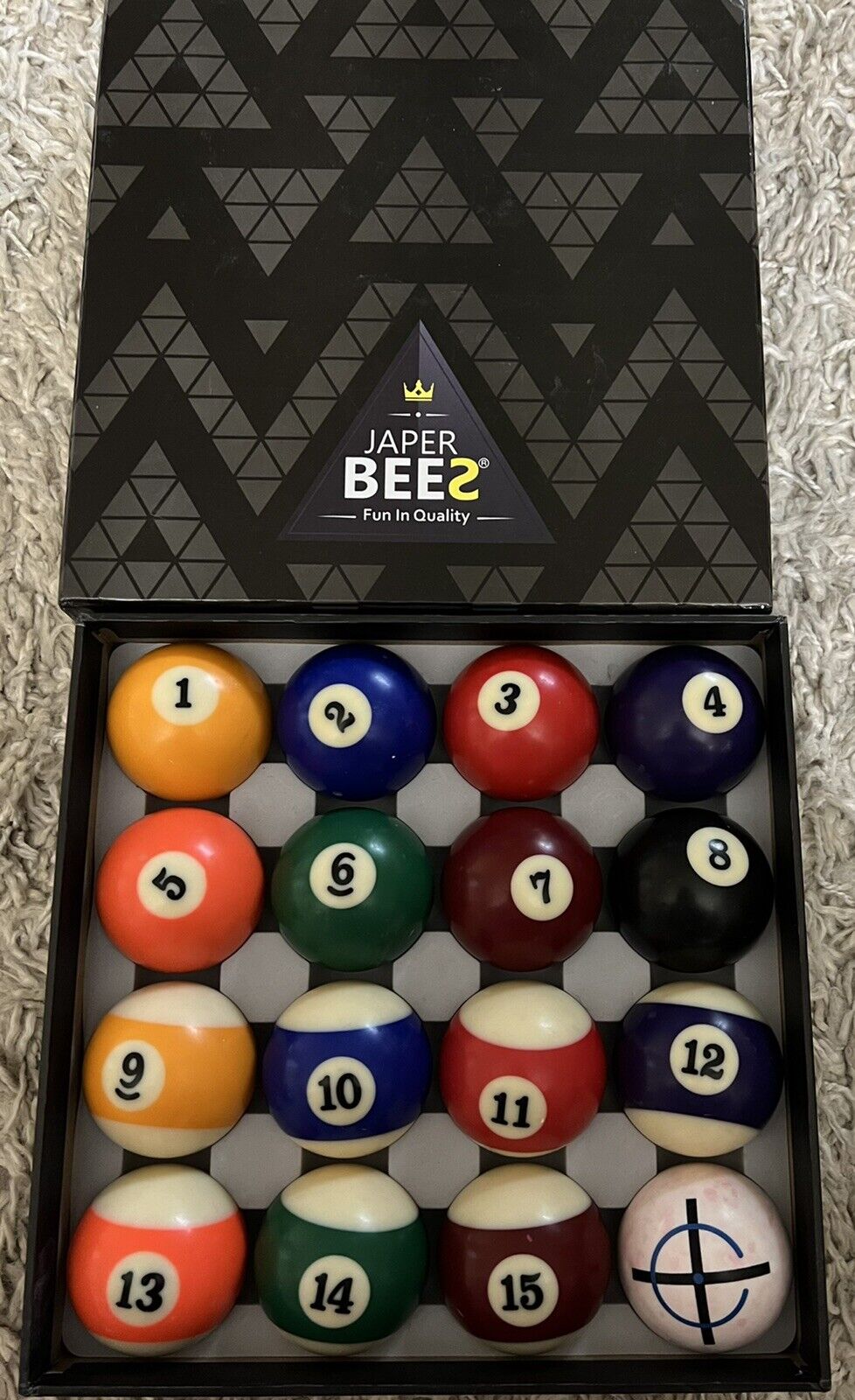 JAPER BEES Pool Balls Billiard Balls Pool Table Balls Set