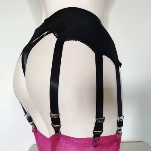 Damen Vintage Retro Strapsgürtel Strumpfhalter 10 Straps mit Metallclips S-3xl.Y - Bild 11 von 26