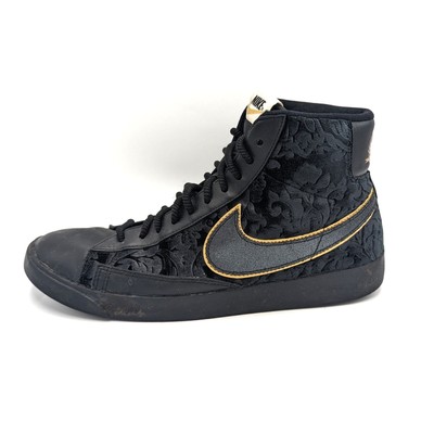 nike blazer mid mesh black high top sneakers