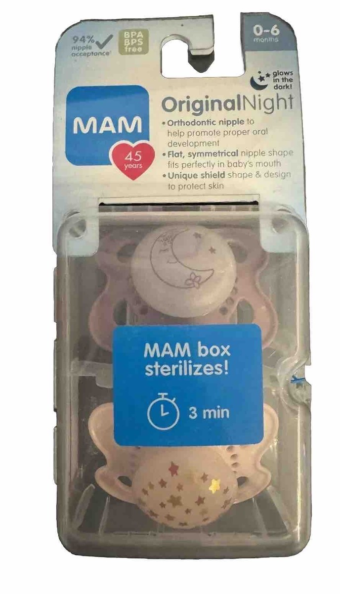 バンブィーmam MAM Original Orthodontic Pacifier 2-Pack Size 0-6 Months Hedgehog