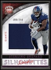 2016 Crown Royale Jumbo Rookie Silhouette Jerseys Pink #34 Sterling Shepard /250