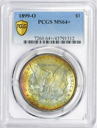 1899-O Morgan Silver Dollar PCGS MS64+ (Toned) 7260.64+/43791312