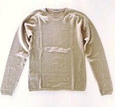 Miu Miu Beige Long Sleeve Knitted Blouse Size 40