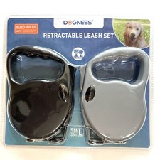 Dogness Retractable 16-Foot Leash 2-Pack Set for Large Size Dogs Pets