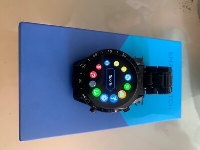 Smartwatch new Generation, unisex, Schwarz, 40mm Touchdisplay, Fitnesstracker, 