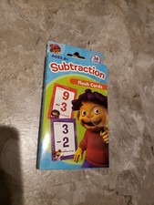 Sid the Science Kid - Subtraction 36 Flash cards New In Box