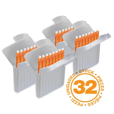 JB WHITE 32x Cerumenfilter für Hörgeräte Starkey und KIND evo / evoR - H: 1,5mm Ø: 1,7mm