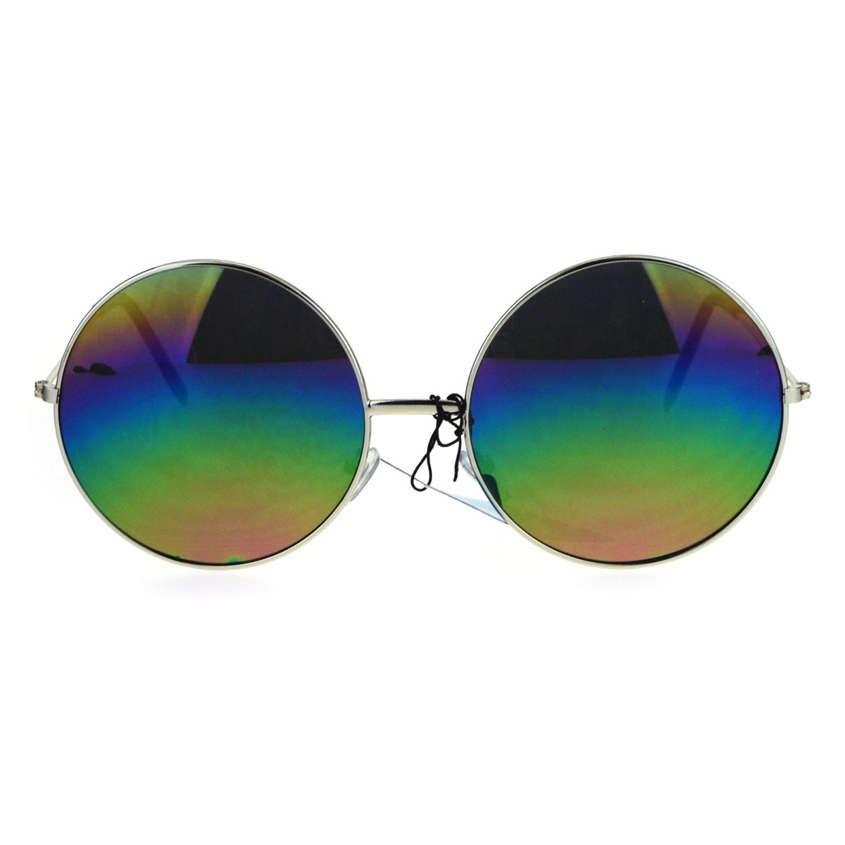 ?NWT translucent rainbow ? mirror sunglasses ? sunshades GLASTO / GLASTONBURY 2027 Round Rainbow Mirror Festival  main image 2