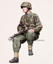 ALPINE MINIATURES 1:35 SET 35300 WWII GERMAN SCHWIMMWAGEN 1 FIGURE-2 HEADS