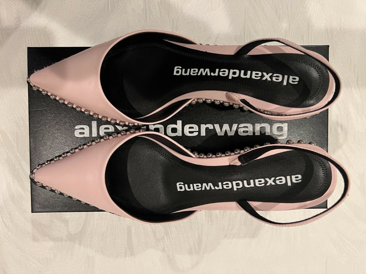 ánuans - rina Alexander Wang Size 36.5 'Rina' Ball-Chain Trim Pointed