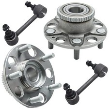 Buje y cojinete de rueda trasero + eslabones de barra estabilizadora para Acura TL Honda Accord GAS con ABS