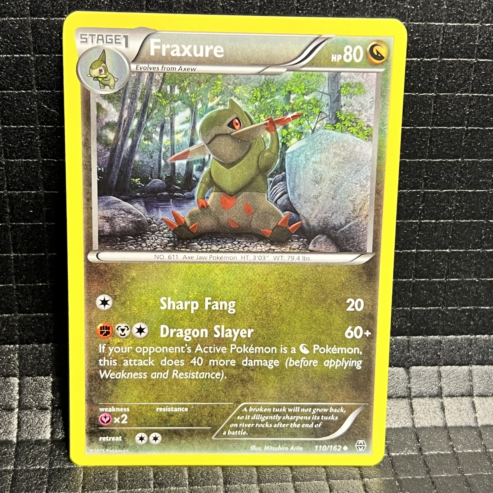 Fraxure #110/162 BREAKthrough Uncommon Pokemon Card