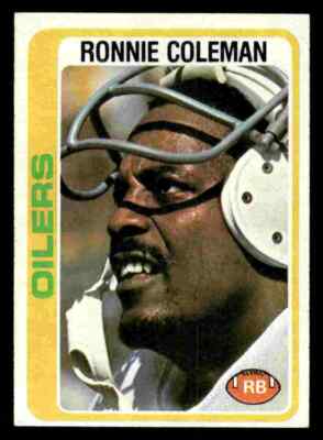 1978 Topps Ronnie Coleman #258 - Houston Oilers - NM+
