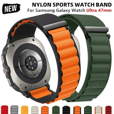 Watch Band For Samsung Galaxy Watch Ultra 47mm Woven Nylon Loop Strap Bracelet