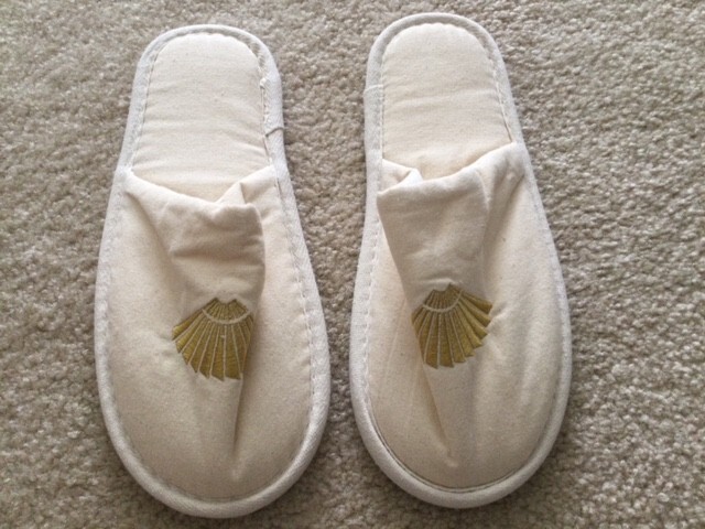 PANTOFOLA D’ORO Pantofole da bagno Mandarin Oriental Hotel colore avorio spa unisex taglia unica