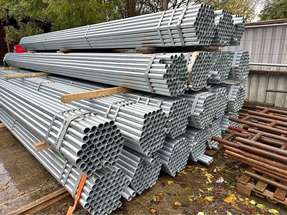 LARGE Galvanised Round Steel Tubes Metal Hollow Circular Section