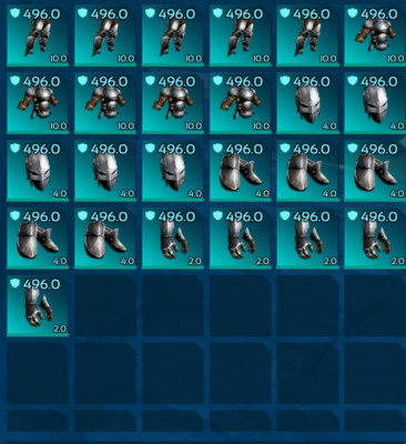 Ark Survival Ascended PvE - CAPPED FLAK SETS MAX DURA: 2086 MAX ARMOR: 496