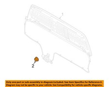 NISSAN OEM Door Side Rear View Mirror-Mirror Assy Nut 01225N6011
