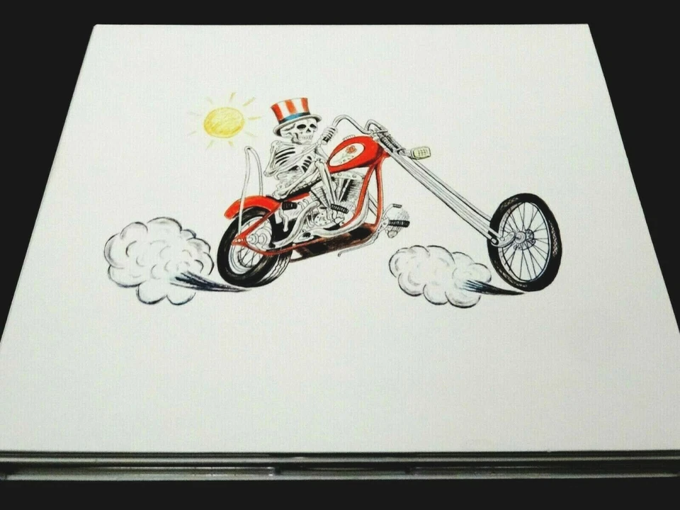 Grateful Dead Spring 1990 Wes Lang Motorcycle Art Nassau New York 3/30/90 3 CD - Image 3 of 4