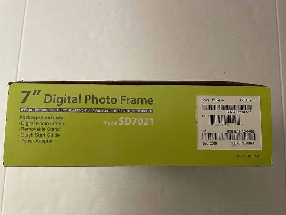 HANNSPREE XV-S 7" DIGITAL PHOTO FRAME, MULTI-CARD FORMAT, BRAND NEW - Image 2 of 4