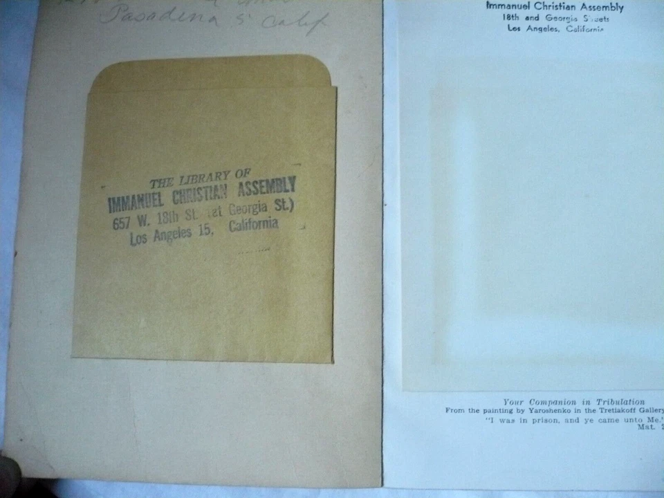 Sentenced to Siberia, Signed by Basil Malof, Missionary, 1947, by Oswald Blumit - Image 4 of 4