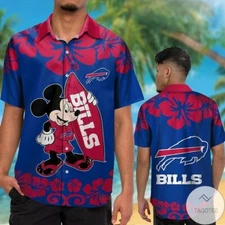 Buffalo Football Team Billss Hawaiian Shirt Button Down Unisex Adults S-5XL