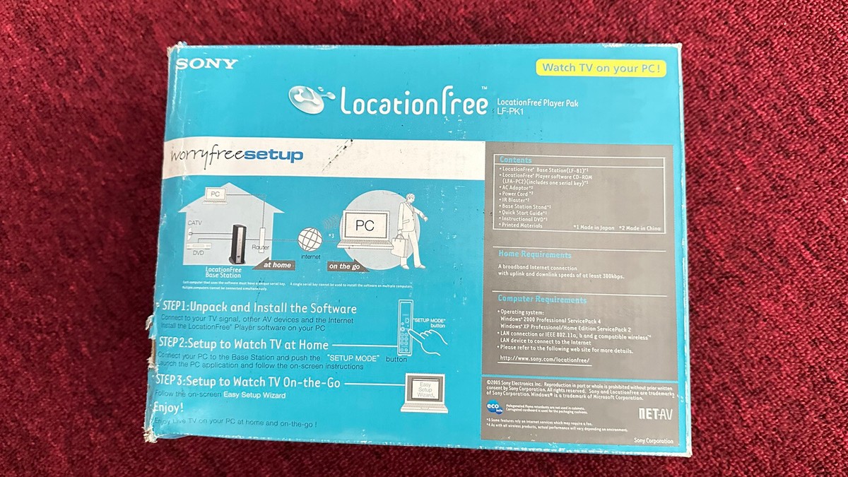 Sony LF-PK1 LocationFree Player Pack for PC and PSP, PS, PS2, PS3