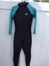 Dark Lightning Women  s Small - Size 6 Wetsuit Scuba Snorkel Surf Swim Aqua/Black