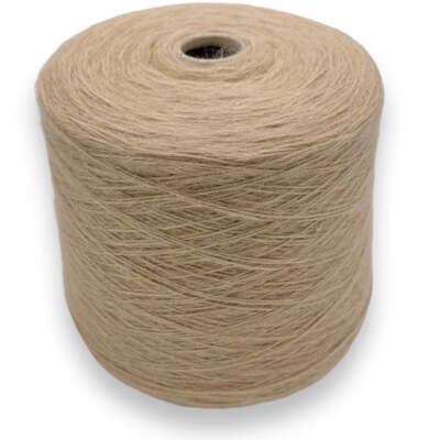 (154,68 /kg) FLUFFY ALPACA BEIGE 200gr. Schurwolle Merino extrafein / Alpaka