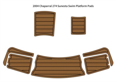 2004 Chaparral 274 Sunesta Swim Platform Boat EVA Foam Teak Deck Floor Pad Mat