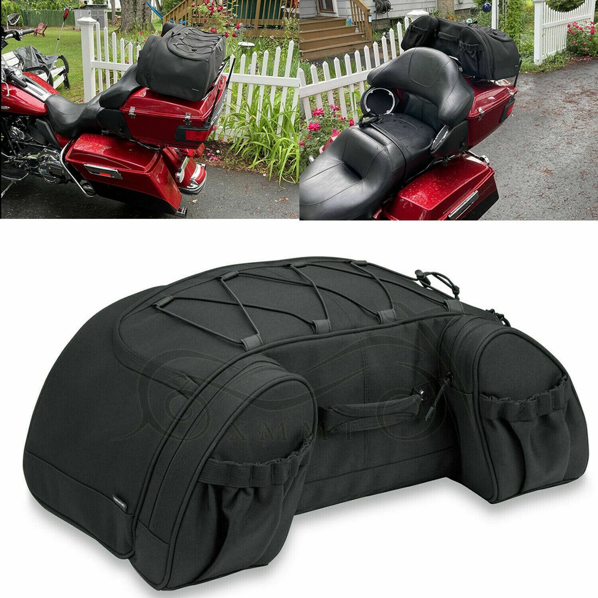 Trunk Pack Luggage Bag Fit For Harley Touring Electra Glide Road