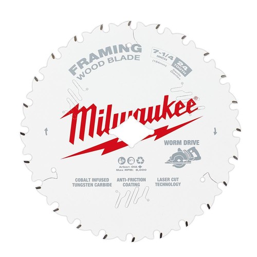 Milwaukee 48-41-0720 7-1/4" 24T Framing Circular Saw Blades