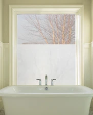 ETCHED GLASS WINDOW FILM 24 x 36 Privacy Vinyl Static Cling Films Frosted Look 
