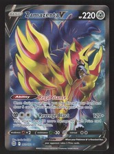 pokemon toys burger king gold-plated trading card Zamazenta V SWSH293