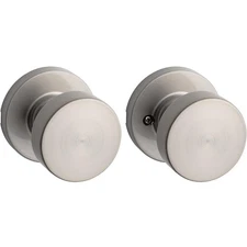 Kwikset 720PSK RDT Pismo Interior Passage Door Knob Satin Nickel