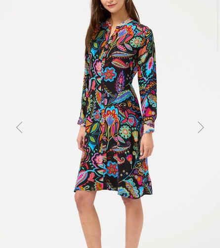Johnny Was Mandarin Collar Dress XL