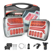 Wireless Trailer Lights Kit, Magnetic LED Tail Light Kit, Waterproof, 12V Turn