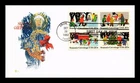 US COVER CHRISTMAS CHILDREN PLAYING FDC SETENANT COVER CRAFT CACHET INSERT