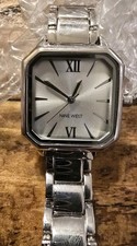 Nine West Silver Chain Watch 