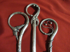 3  Art Nouveau Jugendstil Antique French Umbrella Handle