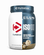 Dymatize ISO100 Hydrolyzed Whey Protein Isolate Cookies & Cream 21.8oz 20