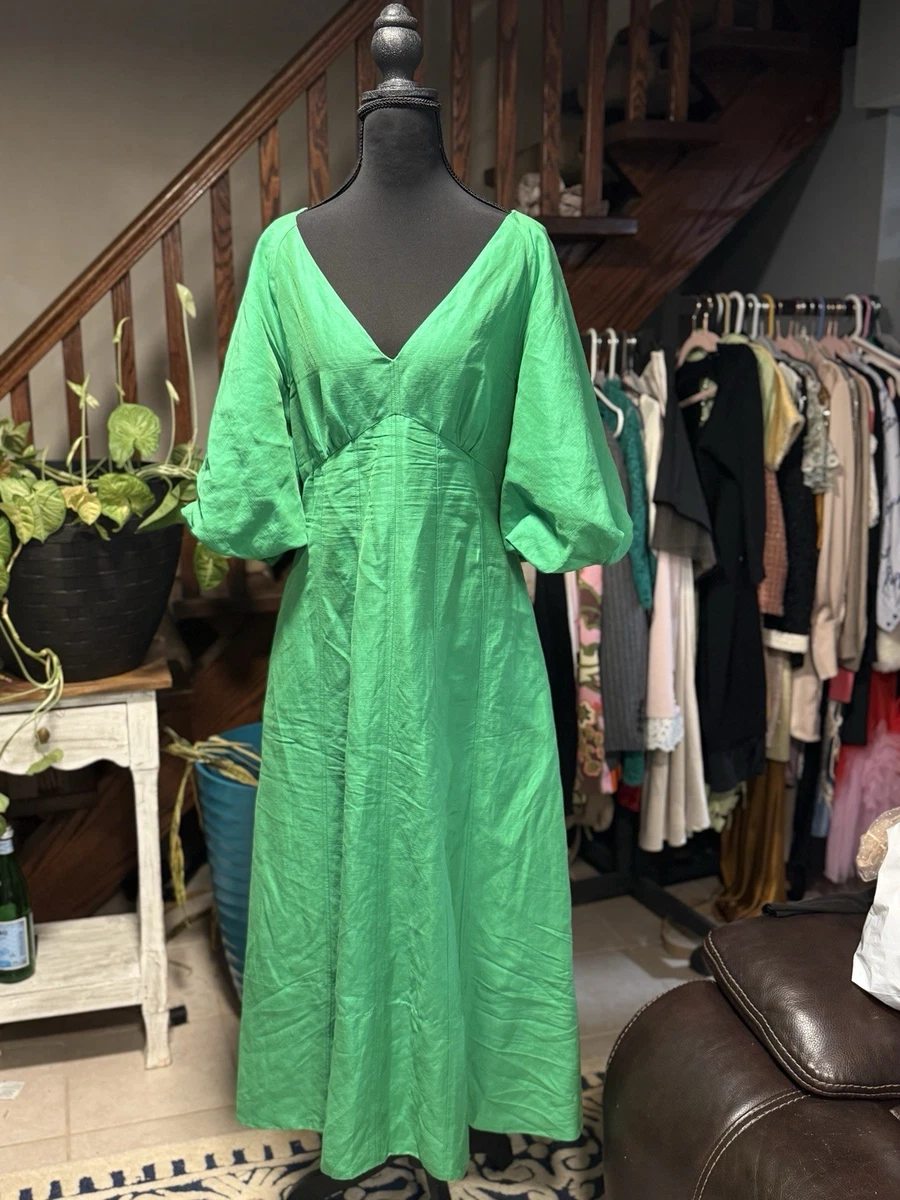 country road green dress Suede loafers in green main image 0