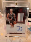 Jeremy Sochan Rookie Patch Autograph Impeccable Elegance On Card Auto Red /88