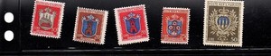 San Marino stamps #252-256, unused, o.g. LH