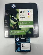 HP 951XL Genuine Ink Cartridges Cyan Magenta Yellow  HP 950 Black EXP 2/23