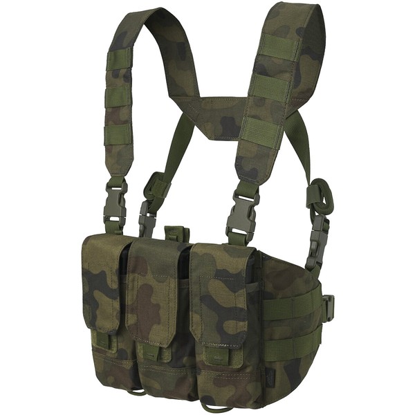 Helikon Chicom Brustgeschirr Taktischeweste MilitäR Beutel Pl Woodland Camo-image