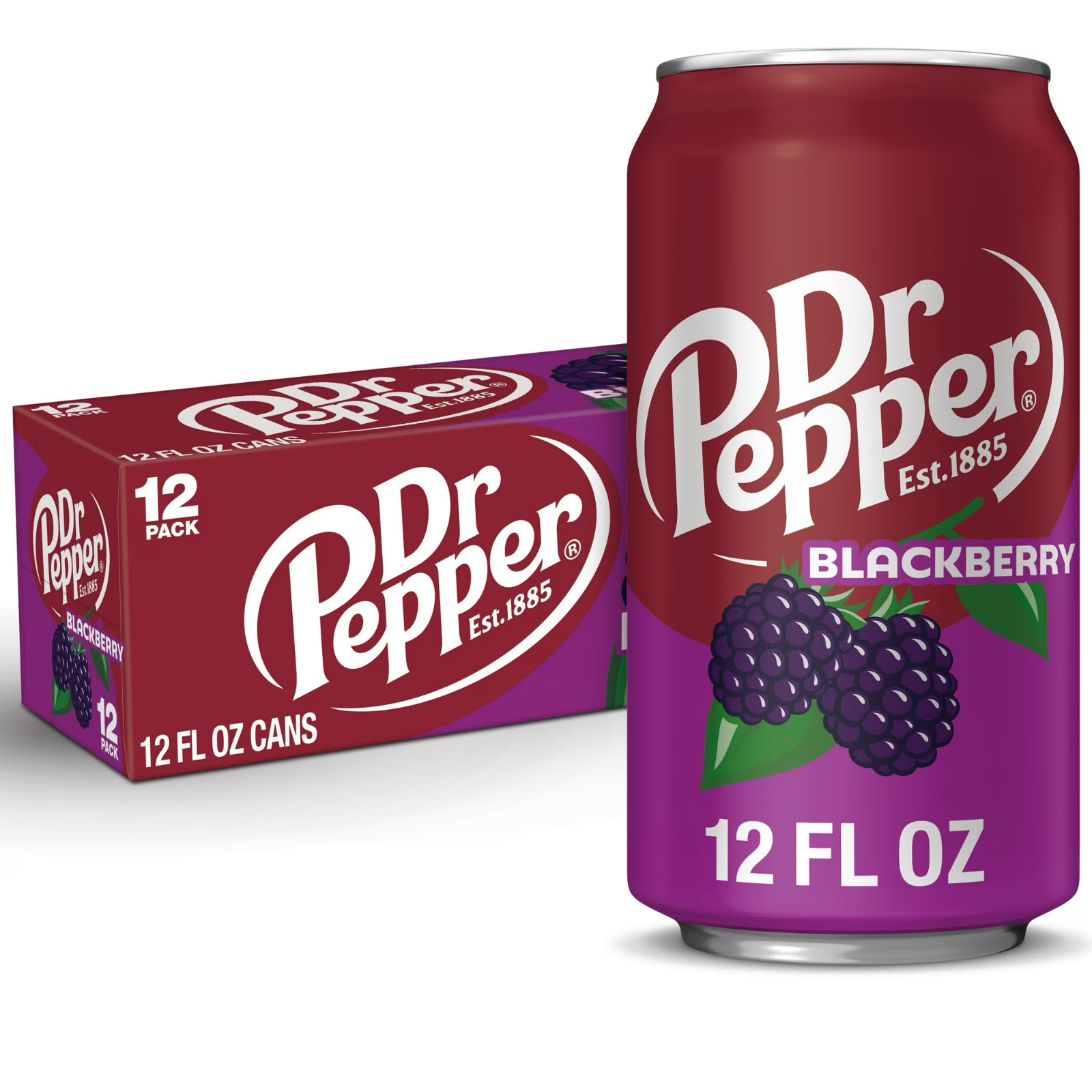 Dr Pepper Blackberry soda pop, 12 fl oz, 12 pack Cans.....