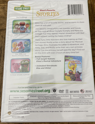 Sesame Street Elmos Favorite Stories DVD-Brand New-SHIPS N 24